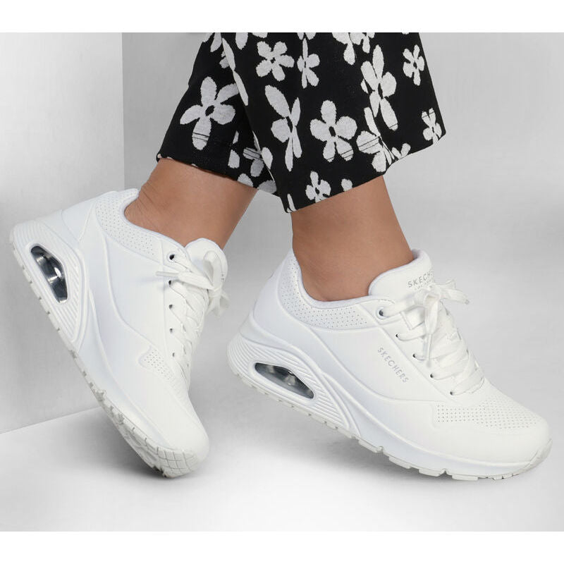 Skechers Uno – Stand on Air sneakers dame hvid