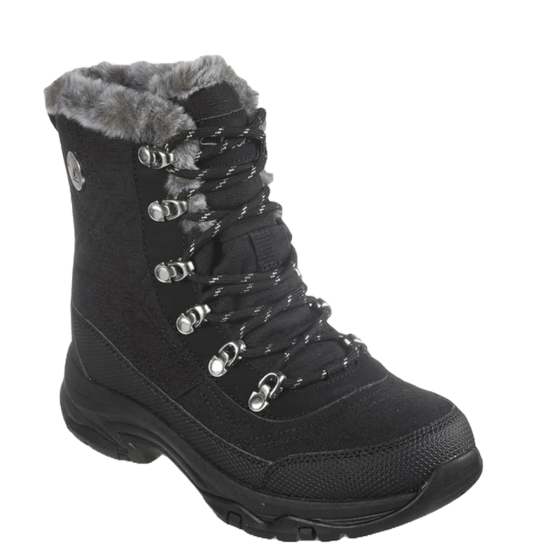 SORT TREGO - COLD BLUES WATERPROOF STØVLE - Peti Sko - SKECHERS