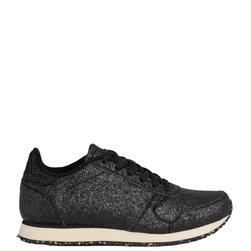 SORT YDUN ICON GLITTER SNEAKER - Peti Sko - WODEN