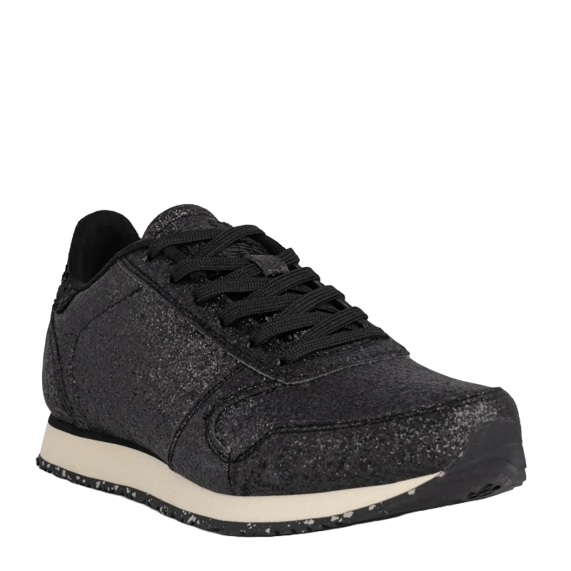 SORT YDUN ICON GLITTER SNEAKER - Peti Sko - WODEN