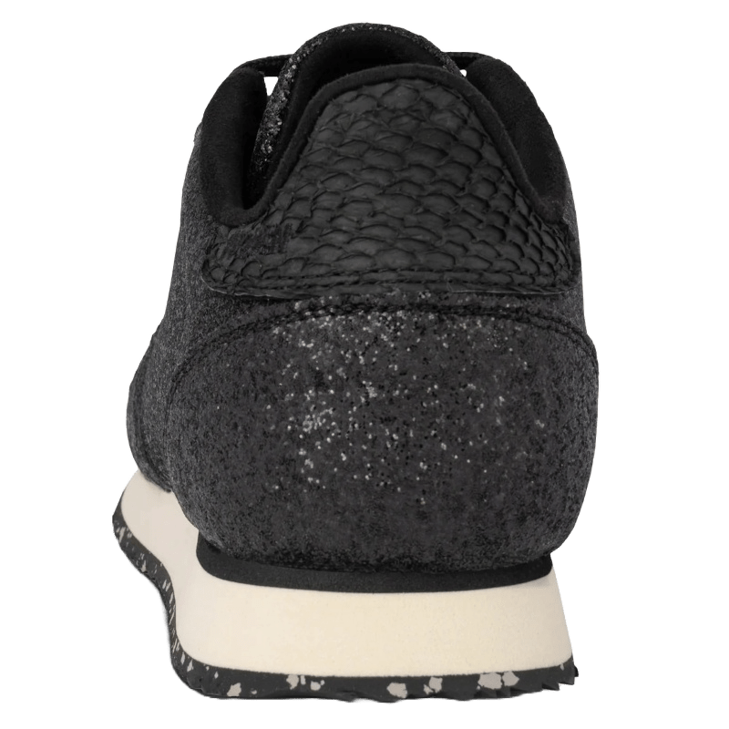 SORT YDUN ICON GLITTER SNEAKER - Peti Sko - WODEN