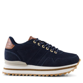 BLÅ NORA III SUEDE PLATEAU SNEAKER - Peti Sko - WODEN