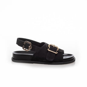 SORT FOREVER YOU SUEDE SANDAL - Peti Sko - COPENHAGEN SHOES