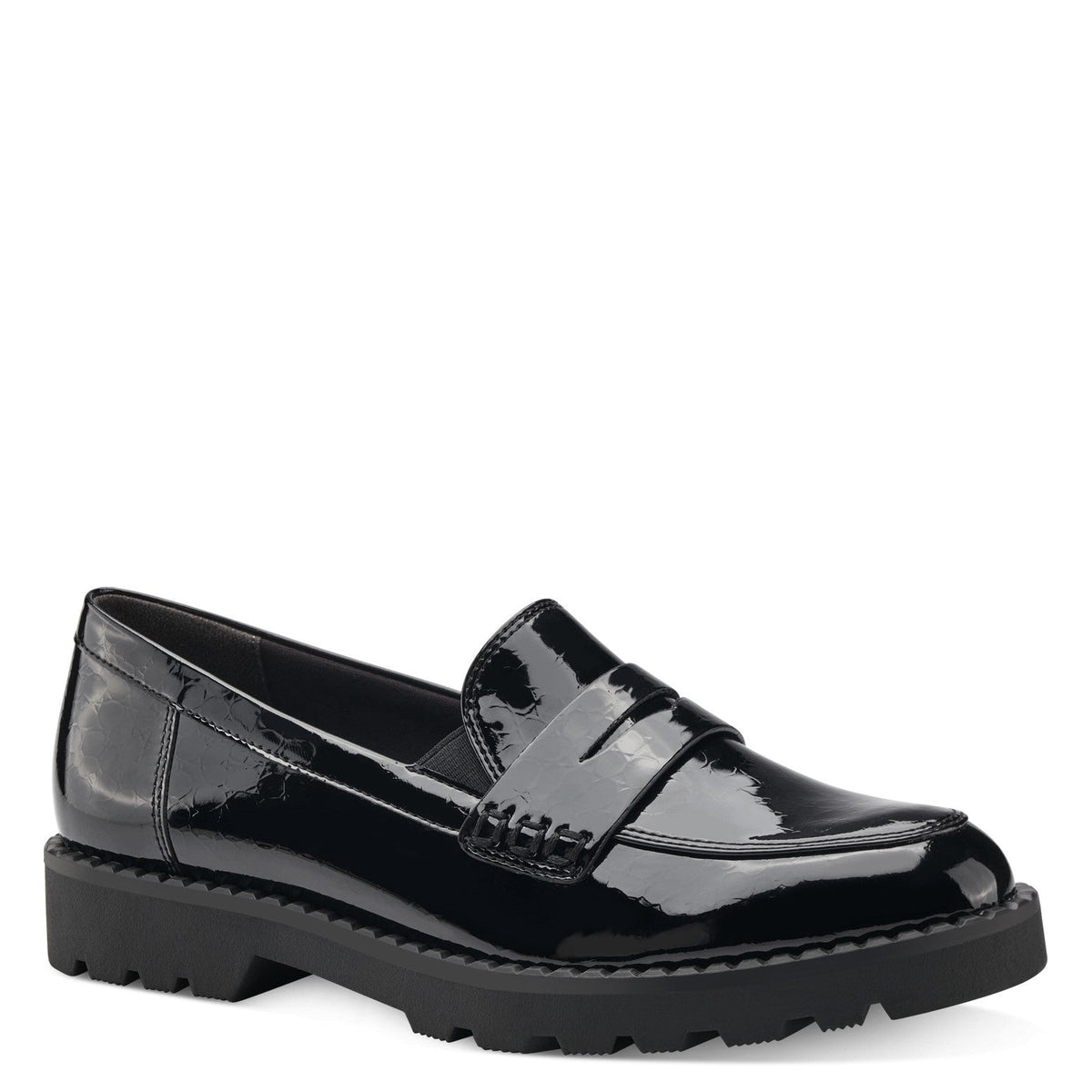 SORT LAK LOAFERS - Peti Sko - TAMARIS