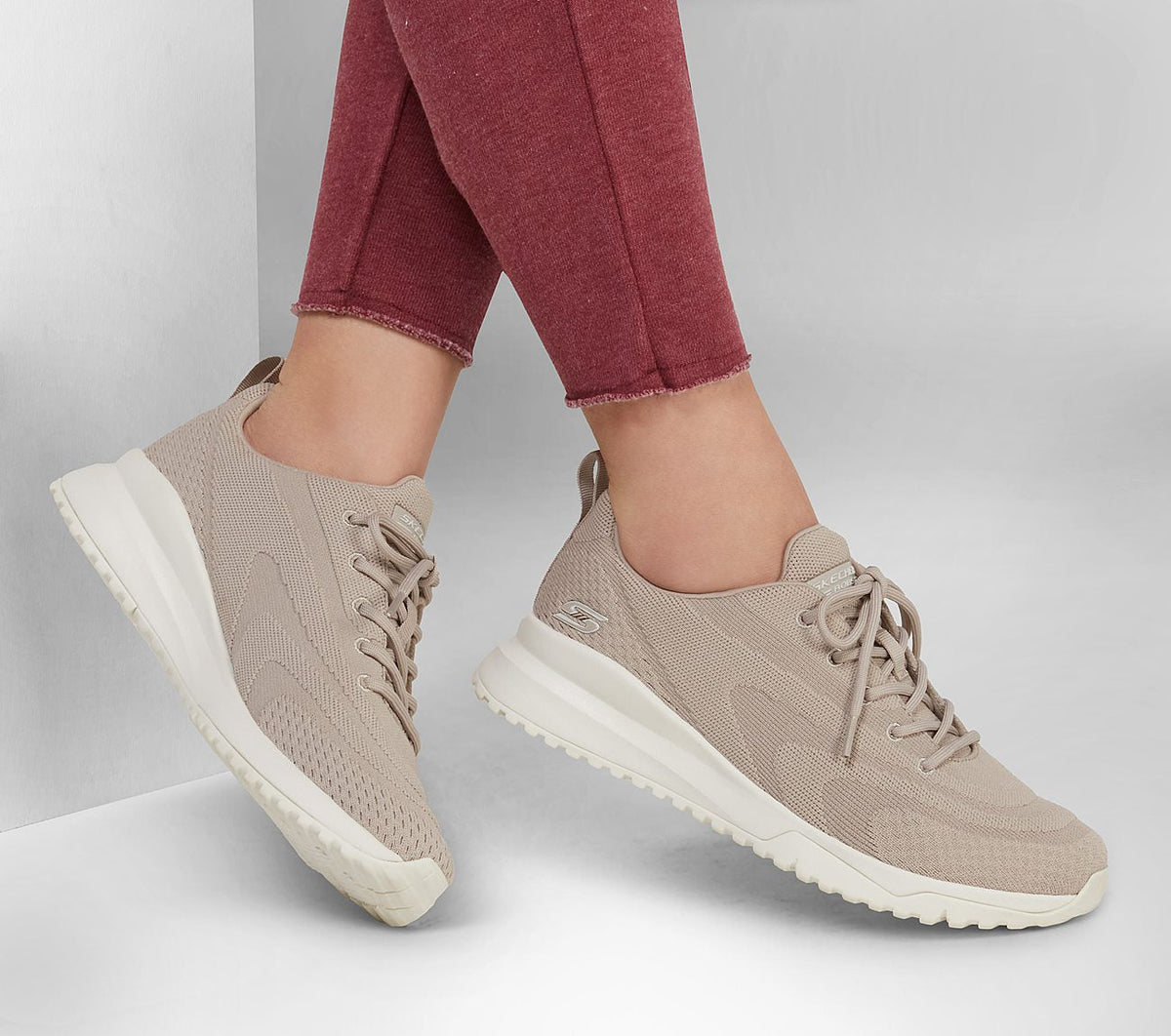 TAUPE BOBS SQUAD 3,0 SNEAKER - Peti Sko - SKECHERS
